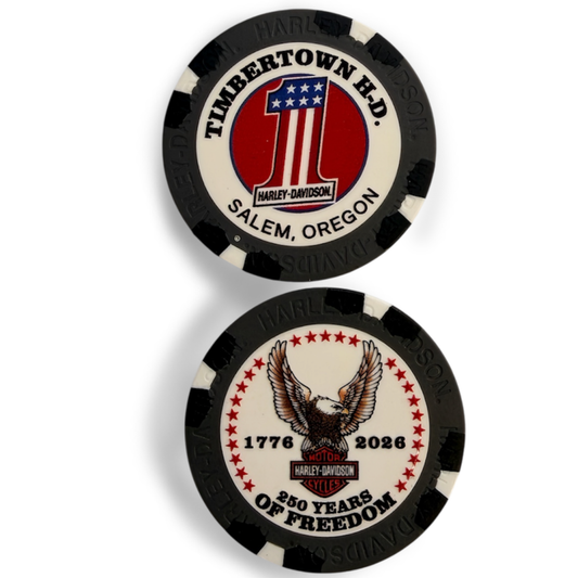 Grey, Black, White Poker Chip