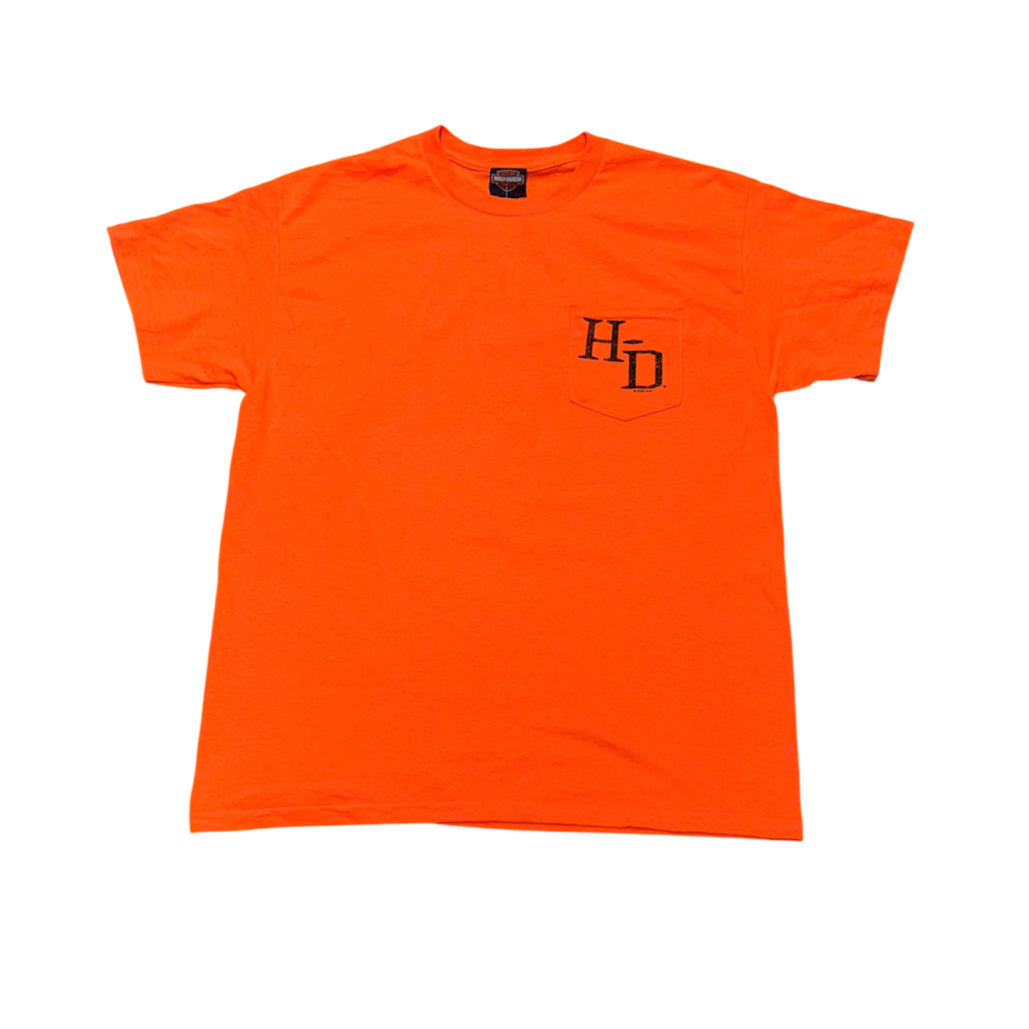 Mens Orange Timber Town Harley-Davidson T-shirt