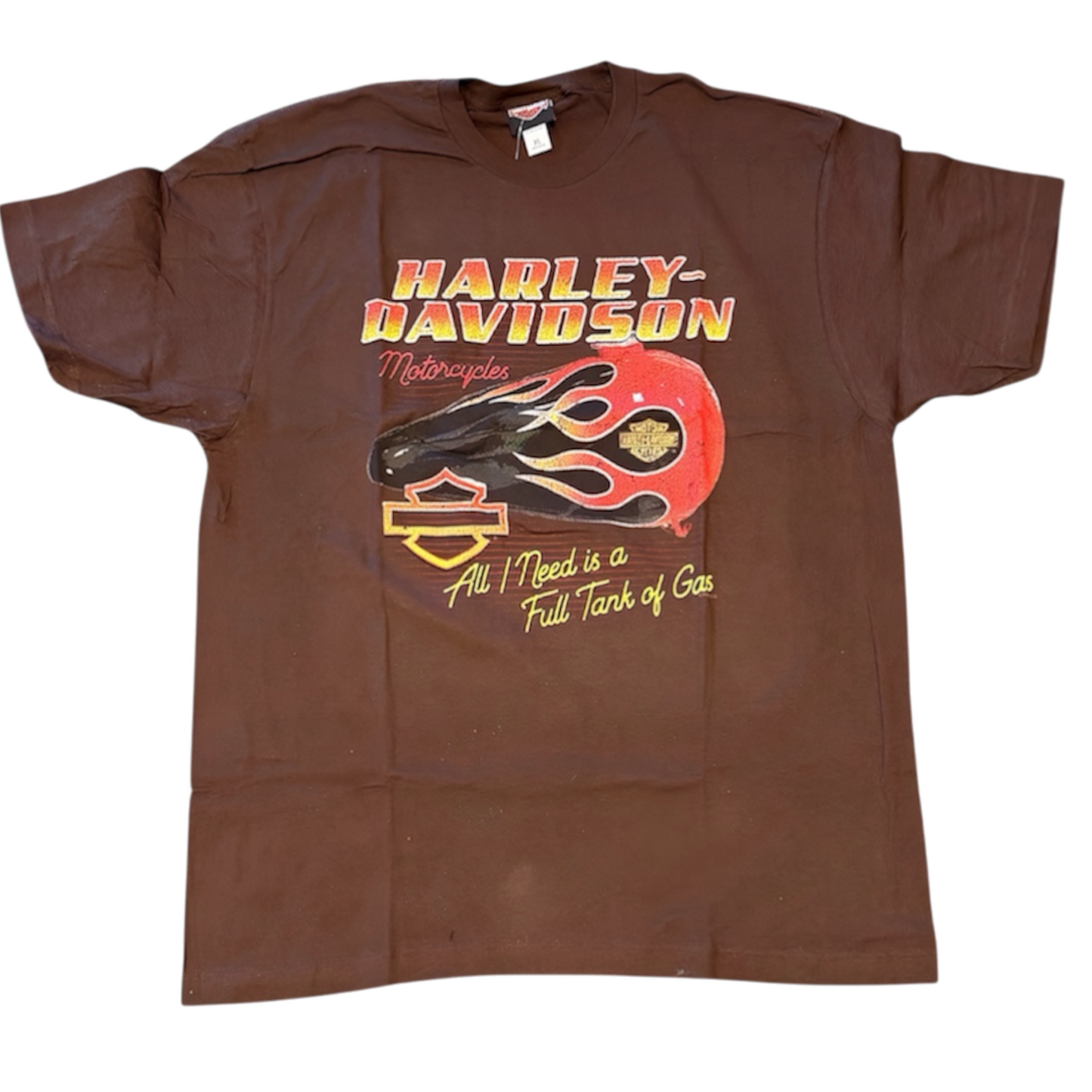 HD Petrol Timber Town Harley-Davidson Mens Brown T-Shirt