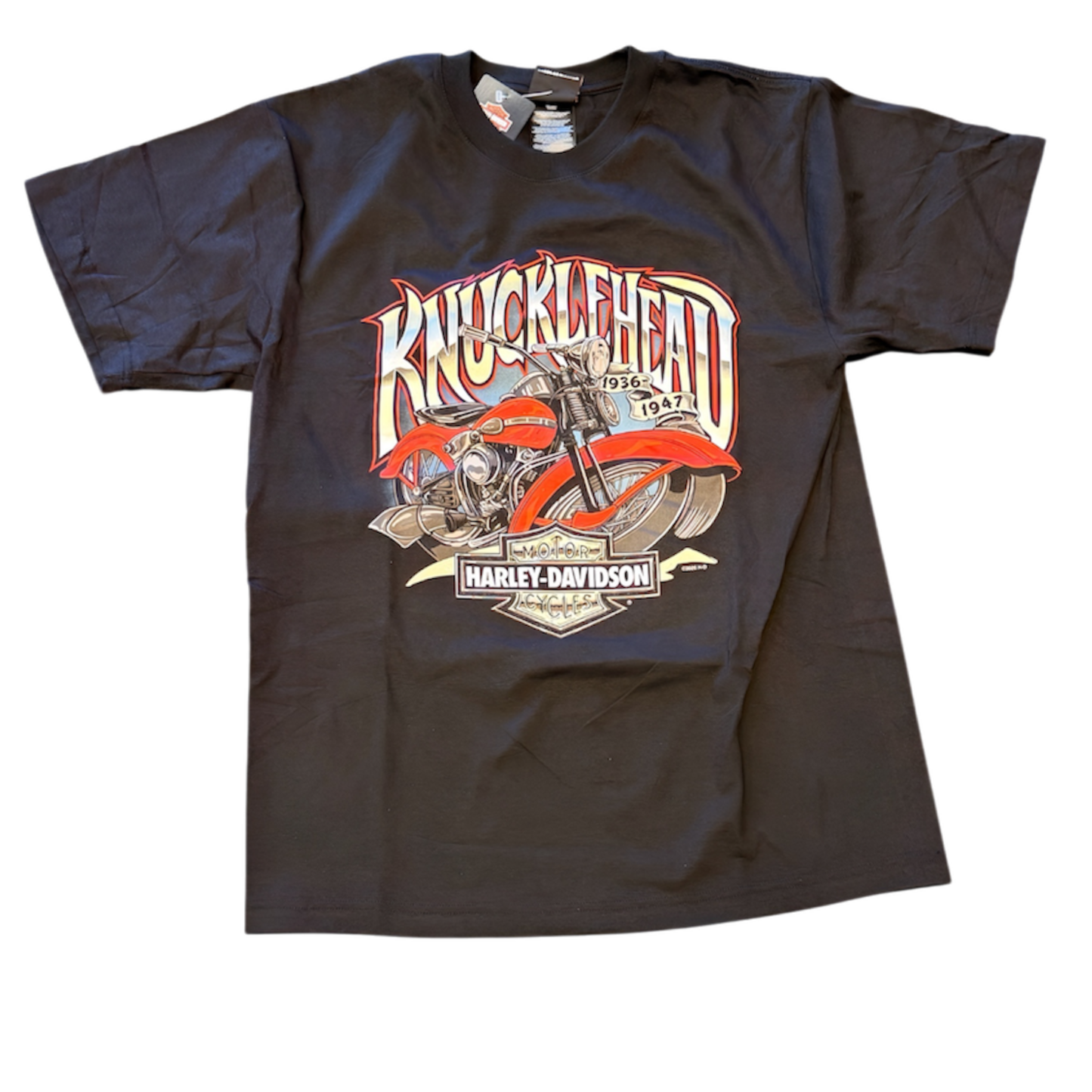 47 Knuckle Timber Town Harley-Davidson Mens Black T-Shirt