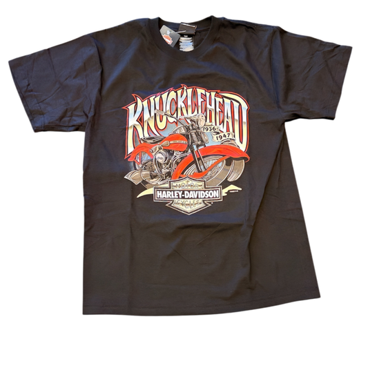 47 Knuckle Timber Town Harley-Davidson Mens Black T-Shirt