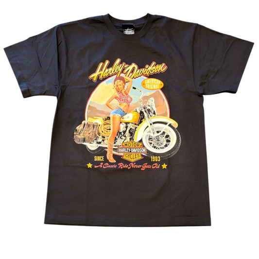 HD Classic Ride Timber Town Harley-Davidson Mens Black T-Shirt