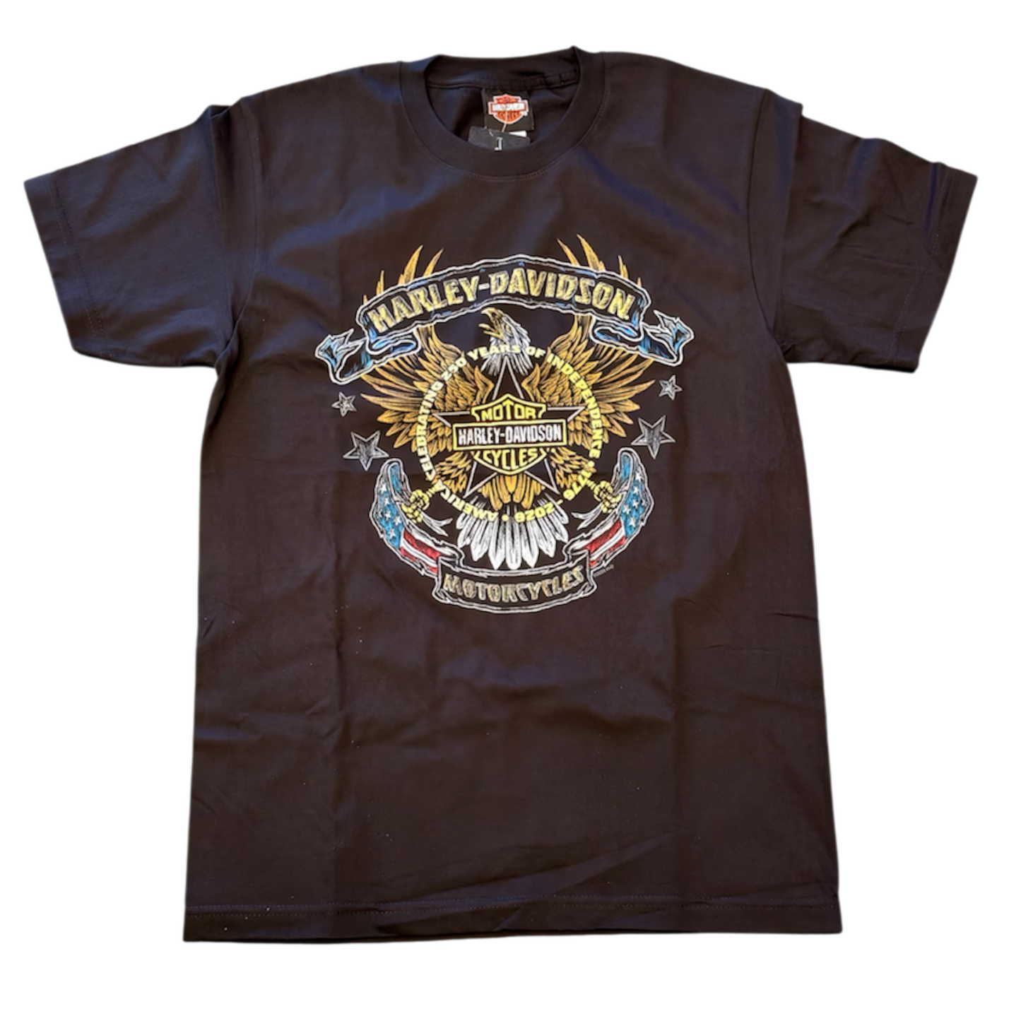 Eagle Up Independence Timber Town Harley-Davidson Mens Black T-Shirt