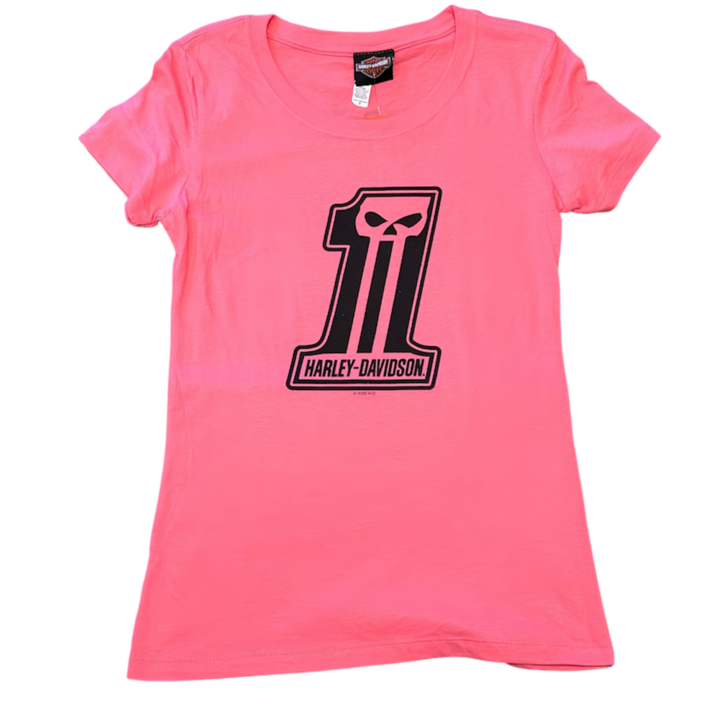 HD Dark Trait Timber Town Harley-Davidson Womens Pink T-Shirt