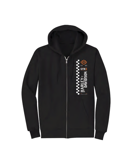 Men's Sweatshirt Zip-up Racing Patches