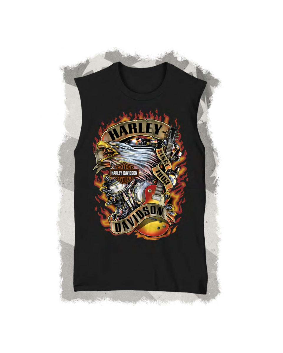 Men's Sleeveless T-shirt Rockin Panhead